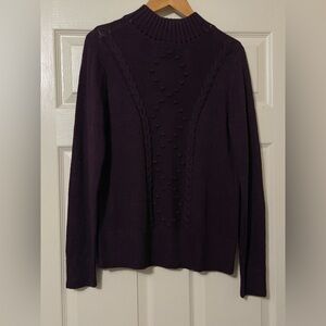 LOFT Deep Purple cowlneck Sweater